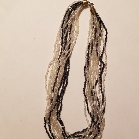 N/A Jewelry - 12 strand iridescent bead necklace